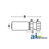 A & I Products (HC-F-BSPX) Female BSP Parallel Pipe - Swivel - Straight 3" x5" x1" A-F-BSPX-04-04